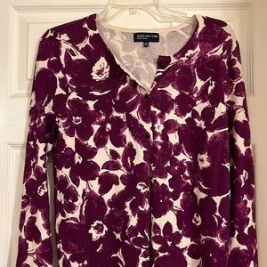 Jones New York silk blend cardigan